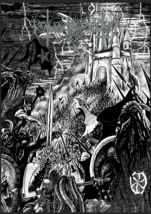 Nokturnal Mortum To The Gates Of Blasphemous Fire Flag Cloth Poster Black Metal - £15.67 GBP