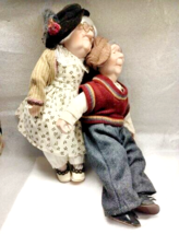Grandma &amp; Grandpa Porcelain Dolls Great Grandma &amp; Greatpa Core Soft Bodies 16&quot; - £82.30 GBP