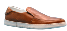 Vince Camuto Men&#39;s  Cognac White Outsole Loafers Slip On Leather Shoes Size 12 - £74.42 GBP