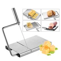 Cheese Slicer Stainless Steel Wire Butter Cutter Kitchen Tool For Butter Sausage - £20.73 GBP