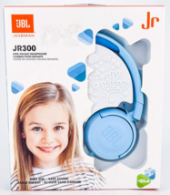 JBL Harman JR300 On Ear Headphones for Kids Blue 3+ Ice Blue New Wired - £25.42 GBP