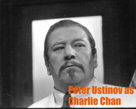 CHARLIE CHAN 1980 On-Set Photo From Proof Sheets 8x10 PETER USTINOV   #104 - £8.79 GBP