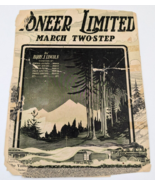 Pioneer Limited Passenger Train Sheet Music 1909 Milwaukee Railroad Road... - $29.69