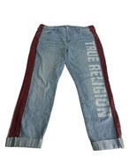 True Religion Cameron Slim Boyfriend Side Stripe jeans size 32 - £25.62 GBP