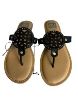 DV Dolce Vita Ladies Size 8 Flat Gionna Sandals Thongs Flip Flops Black ... - $19.52 CAD