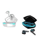 LED Eyes Cobra Design Wireless Bluetooth 5.3 Earphones Touch Control HD ... - $26.50