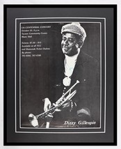 Dizzy Gillespie Signed Framed 11x14 Vintage 1976 Centennial Concert Poster - $494.99