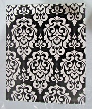 2-4 nicdu_3321 Floral Black and White 2-Pocket Paper Folder 8-1/2″ by 11″ - £7.42 GBP