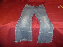LEVIS STRAUSS STRETCH LOWRISE FLARE WESTER BELL BOTTOM BLUE JEAN PNTS WO... - $19.28