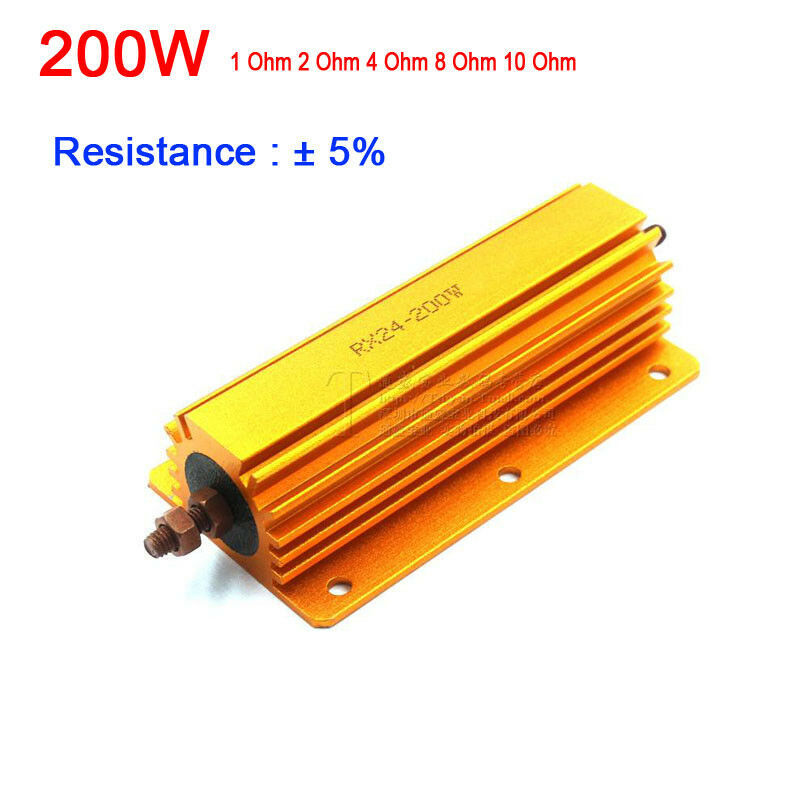 1Pc 0.1Ω to 100KΩ RX24-200W Watt Power Metal Resistor Tube AMP Test Dumm... - $17.09+