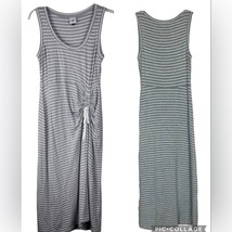 Cabi Women&#39;s Small Gray and White Stripe Easy Sleeveless Long RARE Dress - £39.42 GBP