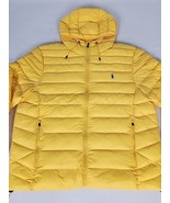 Polo Ralph Lauren Full Zip Hooded Quilted Puffer Jacket Men&#39;s XL Yellow ... - $2,776.24 MXN