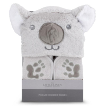 The Little Linen Company Parade Plush Hooded Towel Cheeky Koala - £96.37 GBP