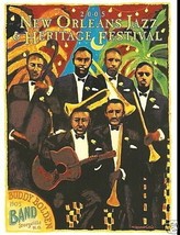 2005 Buddy Bolden Band New Orleans Jazz Festival Poster Post Card Postcard - £15.56 GBP