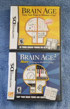 Nintendo Ds Brain Age 1 And Brain Age 2 - Not For Resale - Nfr - Cib - £23.94 GBP