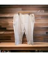 NEW Soft Surroundings Superla 3X Stretch Pull On Straight Leg Crop White... - €25,66 EUR