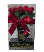 Dozen Belgian Milk Chocolate Roses in Gift Box – Chocolate Flowers – Gif... - €12,76 EUR