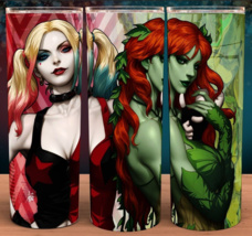 Sexy Comic Girls Poison Ivy and Harley Quinn Cup Mug Tumbler - £15.91 GBP