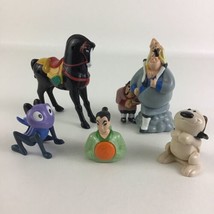 Disney Mulan Movie McDonald&#39;s Toy Figure Lot Yao Ling Chein Cri-Kee Vintage 1999 - £15.73 GBP