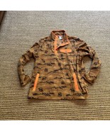 Rare Deluth Trading Fleece Bear &amp; Mountains Pull-over  Men’s Lg - $67.68 CAD