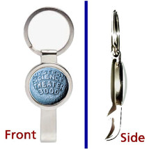 Mystery Science Theater 3000 Pendant or Keychain silver secret bottle op... - £9.85 GBP