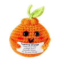 1 Pcs Mini Handmade Cute Funny Positive Life Potato Creative Knitted Tomato Hold - £12.64 GBP