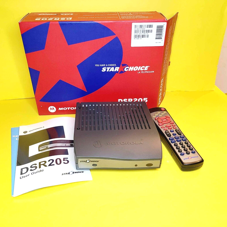 MOTOROLA DST205 STAR CHOICE DIGITAL SATELLITE RECEIVER TV SIGNALS SD POR... - $32.89