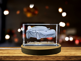 LED Base included | Pure Driving Thrills: Lotus Elise (2005–2011) - 3D Engraved  - £31.52 GBP+