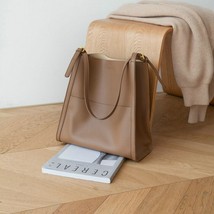 2022 Women&#39;s Bags Large Shoulder Bag Cowhide Leather Bucket Bags Ladies Dating   - £116.07 GBP