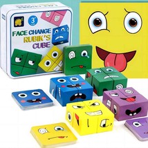 Board Game for Family Night Kids and Adults Aged 3 Colourful Block Building Fami - £20.63 GBP