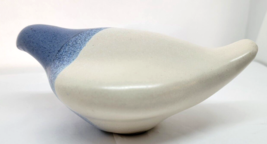 Studio Art Pottery Blue and White Bird Figurine Modern Design - £31.17 GBP