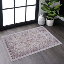 Beige 2x3 Rug: Washable, Non-Slip, Pet-Friendly - $55.99