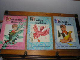 Vintage Lot of Large Hardcover Classic Fairy Story Books GOLDEN GOOSE etc. - £7.58 GBP