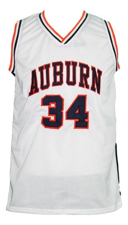 Charles barkley  34 custom college auburn basketball jersey white   1
