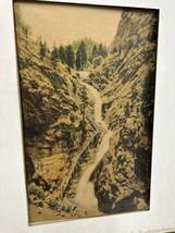 Vintage Color Print Seven Falls Colorado Sanborn Souvenir Co. 7”x11” - $14.85