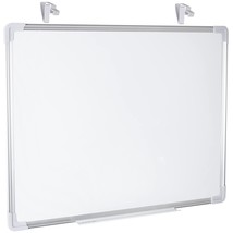 VIVO 24 x 20 inch Whiteboard with Ultra Thin Hook Mounting System for Cl... - £58.20 GBP