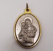 Religiös Medaillon St.Anthony Of Padua - $29.69