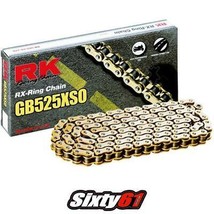 Suzuki GSXR 750 Gold Black Chain RK X-Ring XSO 150 Link 525 Extended Swi... - $184.00