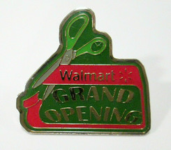 Walmart Grand Opening Ribbon Cutting Enamel Pin Green Red 2009 - £11.35 GBP