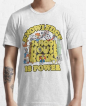 Schoolhouse Rock Knowledge Is Power Logo Group Essential T-Shirt - £16.77 GBP