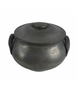 Vintage Pewter Etain d&#39;Art Titre Legal France Covered Sugar Bowl Kitchen... - $24.68 CAD