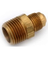 Anderson Metals 54748-0404 1/4&quot; X 1/4&quot; Flare Adapter (10 Pack), Brass - $16.88