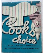 VTG Cooks&#39; Choice Fun Ease Speed Dessert Decorating Booklet Cake-Mate Ic... - $276.61 MXN