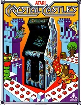Crystal Castles Arcade Flyer Original 1983 Video Game Bentley Bear 8.5 x... - $44.18