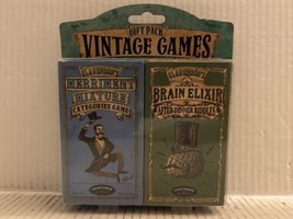 52102 Gift Pack VINTAGE GAMES Clarendon&#39;s MERRIMENT MIXTURE + BRAIN ELIXIR - $16.82
