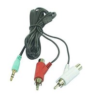 3.5mm Male to Dual RCA Stereo Splitter Cable for Turtle Beach Headset 6ft - $9.89