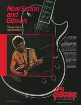 Journey Neal Schon Gibson Les Paul Guitar 1985 advertisement 8 x 11 ad print - £3.40 GBP