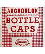 Bottle Caps Unused Vintage Anchorlok Bottling One Gross Approx 75-100 Pc... - $737.87 MXN