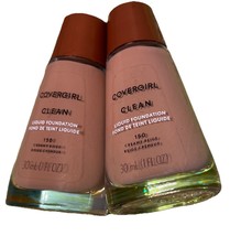 (2) Covergirl Clean Liquid Foundation Sealed 1 fl oz 150 - Creamy Beige ... - $18.99