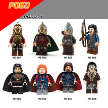 8PCS Lord Of The Rings Series PVC Doll Building Blocks Toy Figure Set Gift - £13.53 GBP